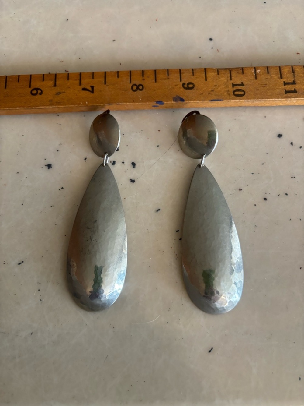 Vintage Clip On Oval Loop Earrings